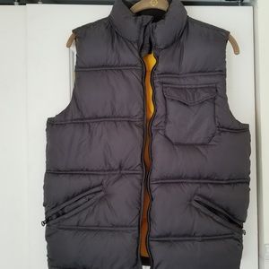 Gray & Yellow Puffy Vest